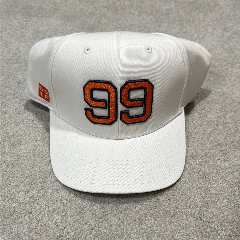 adidas White and Orange Men's Hat